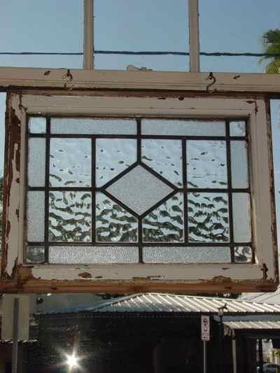 Diamond Centered Clear Antique Leaded Glass