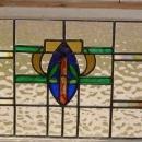 Multicolored Amulet Antique Stained Glass