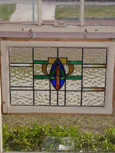 Multicolored Amulet Antique Stained Glass