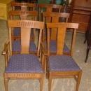 Set of 6 Antique Solid 1/4 Sawn Tiger Oak Chairs