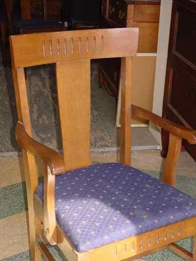 Set of 6 Antique Solid 1/4 Sawn Tiger Oak Chairs