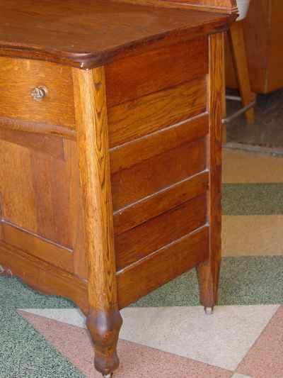 Antique Solid Oak Washstand Commode