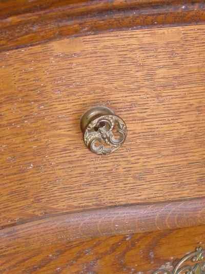 Antique Solid Oak Washstand Commode