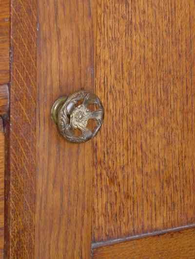 Antique Solid Oak Washstand Commode