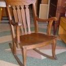 Antique Solid 1/4 Sawn Tiger Oak Rocking Chair