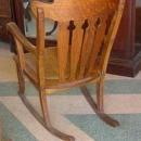 Antique Solid 1/4 Sawn Tiger Oak Rocking Chair