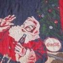 Coca-Cola Sundblom Santa Helicopter Train Afghan