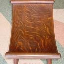 Antique Solid 1/4 Sawn Tiger Oak Saddle Bench Stool