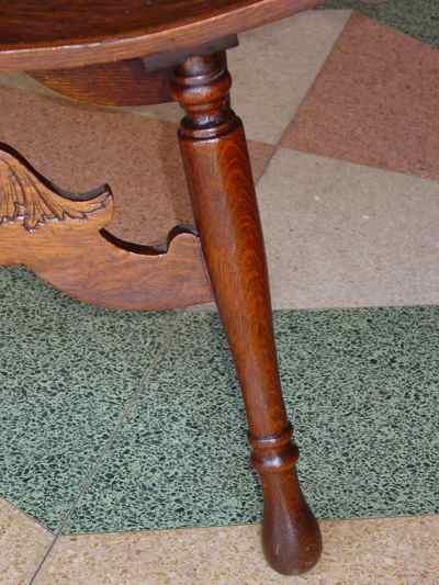 Antique Solid 1/4 Sawn Tiger Oak Saddle Bench Stool