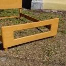 Heywood-Wakefield Solid Maple Champagne Dog Bone Full Size Bed Frame 530