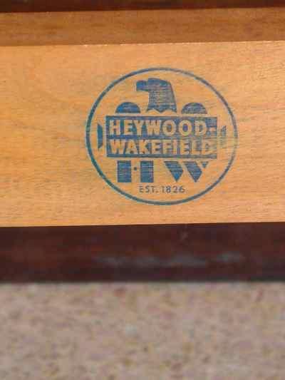 Heywood-Wakefield Solid Maple Champagne Dog Bone Full Size Bed Frame 530