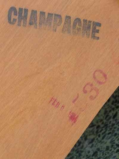 Heywood-Wakefield Solid Maple Champagne Dog Bone Full Size Bed Frame 530