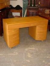 Heywood-Wakefield Solid Maple Wheat Kneehole Desk M320