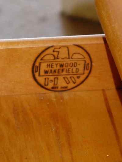 Heywood-Wakefield Solid Maple Wheat Kneehole Desk M320