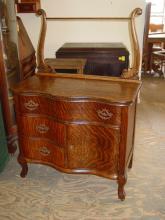 Innes Pearce & Company Antique 1/4 Sawn Tiger Oak Washstand Commode