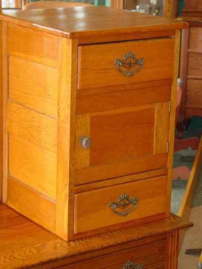 Antique Solid Oak Cheval Dresser