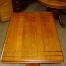 Antique Solid Oak Draw Leaf Trestle Table