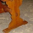 Antique Solid Oak Draw Leaf Trestle Table