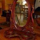 Antique Victorian Solid Mahogany Dressing Shaving Mirror