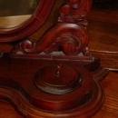 Antique Victorian Solid Mahogany Dressing Shaving Mirror
