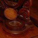 Antique Victorian Solid Mahogany Dressing Shaving Mirror