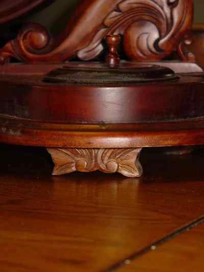 Antique Victorian Solid Mahogany Dressing Shaving Mirror