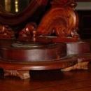 Antique Victorian Solid Mahogany Dressing Shaving Mirror