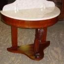 Antique Mahogany Demilune Hall Table