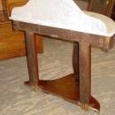 Antique Mahogany Demilune Hall Table