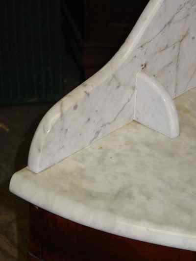 Antique Mahogany Demilune Hall Table