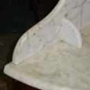 Antique Mahogany Demilune Hall Table