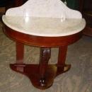 Antique Mahogany Demilune Hall Table
