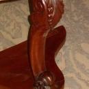 Antique Mahogany Demilune Hall Table