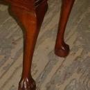 Antique Solid Mahogany Claw & Ball Foot Copper Trim Planter