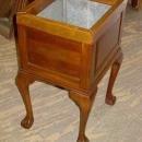 Antique Solid Mahogany Claw & Ball Foot Copper Trim Planter