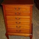 English Stones Patent Antique Solid Mahogany Music Cabinet