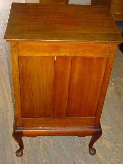 English Stones Patent Antique Solid Mahogany Music Cabinet
