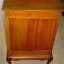 English Stones Patent Antique Solid Mahogany Music Cabinet