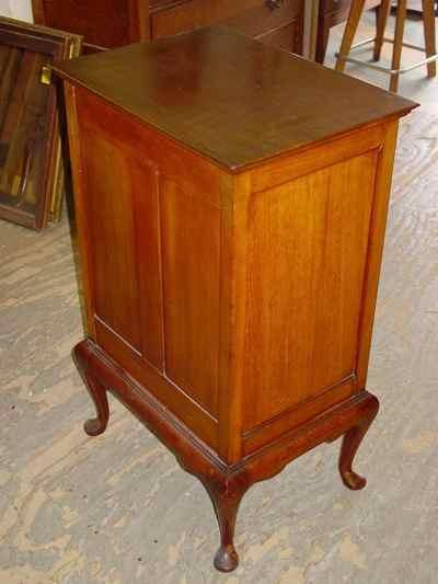 English Stones Patent Antique Solid Mahogany Music Cabinet