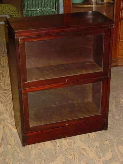 Antique Solid Mahogany Sectional Barrister Stack Bookcase
