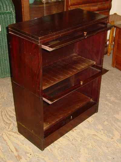 Antique Solid Mahogany Sectional Barrister Stack Bookcase