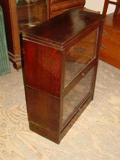 Antique Solid Mahogany Sectional Barrister Stack Bookcase