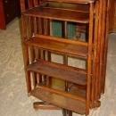 Antique Arts & Crafts Mission Style Solid 1/4 Sawn Tiger Oak Revolving Bookcase