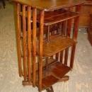 Antique Arts & Crafts Mission Style Solid 1/4 Sawn Tiger Oak Revolving Bookcase