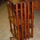 Antique Arts & Crafts Mission Style Solid 1/4 Sawn Tiger Oak Revolving Bookcase