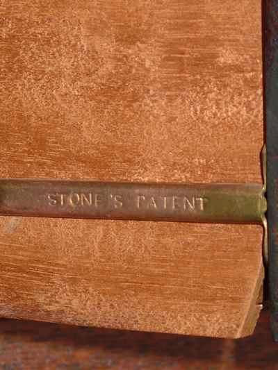English Stones Patent Antique Solid Mahogany Music Cabinet