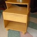 Pair of Heywood-Wakefield Solid Maple Champagne Deluxe Encore Night Stands M538