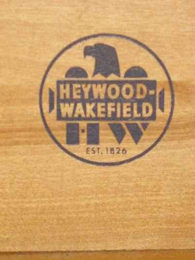 Pair of Heywood-Wakefield Solid Maple Champagne Deluxe Encore Night Stands M538