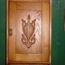 Antique Solid Oak Hanging Cabinet