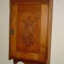 Antique Solid Oak Hanging Cabinet
